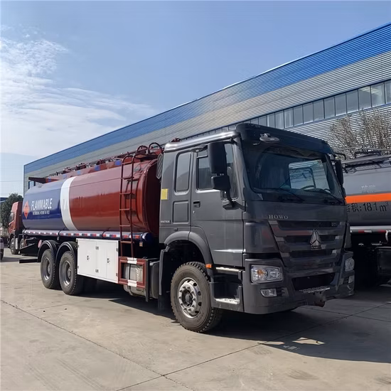 Sinotruk HOWO 6X4 および 6X6 アルミ燃料タンカー 12 ホイール 6X6 すべてドライブ燃料輸送給油 20000L 18000L 22000L 25000L 18 トン 20 トン 25 トン